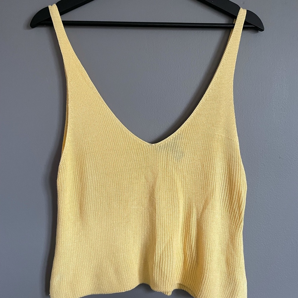 Forever21 Women’s Knit Yellow Top